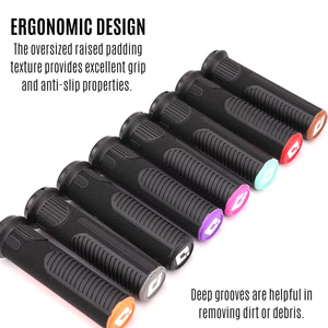 Poignées de guidon de vélo <span class=keywords><strong>ODI</strong></span> Grips RG98 Lock, antidérapantes, en caoutchouc, pour <span class=keywords><strong>VTT</strong></span> DH, amortissantes, pour tout-terrain, BMX - Product Image 4