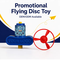 Lanceur de disques volants pour enfants de 5 ans et plus, ensemble de jeu en plastique, promotionnel, personnalisé, marque TK, certifié EN 71