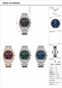 นาฬิกาข้อมือโครโนกราฟสไตล์มินิมอลระดับพรีเมียม สายสแตนเลส กระจกแซฟไฟร์ เหมาะสำหรับใส่ทำงานและใส่ลำลอง - Product Image 3