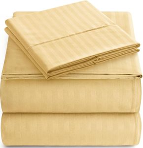 Set Lenzuola in Microfibra 100% di Alta Qualità 400TC Anti-Pilling, Anti-Acari, Personalizzabile, Tinta Unita, 1 Pezzo per Camera da Letto e Hotel - Product Image 4