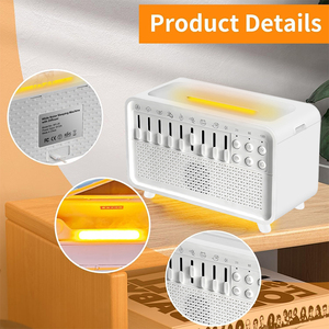 Máquina de Sonido Blanco 2025 con <span class=keywords><strong>Humidificador</strong></span> y Luz Nocturna para el Sueño del Bebé, Ayuda para Dormir para Adultos y Bebés - Product Image 3