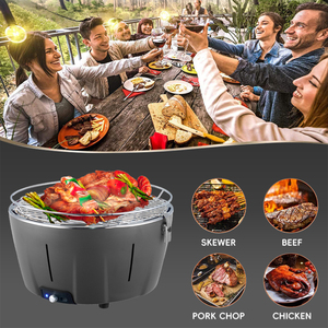 Parrilla de <span class=keywords><strong>Barbacoa</strong></span> Coreana Moderna de Acero Inoxidable, a Gas y Carbón, <span class=keywords><strong>sin</strong></span> <span class=keywords><strong>Humo</strong></span>, con Encendido Electrónico, para Exteriores y Camping - Product Image 5