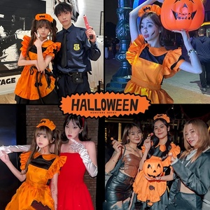 2024 di halloween zucche da donna <span class=keywords><strong>Sexy</strong></span> Costume da <span class=keywords><strong>cameriera</strong></span> manica corta retrò <span class=keywords><strong>cameriera</strong></span> Lolita abito <span class=keywords><strong>sexy</strong></span> taglie forti - Product Image 5