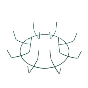 थोक 10 इंच 12 इंच 14 इंच के राउंड मेटल वायर पावर लेपित पुष्पचक्र फ्रेम क्लैंप शैली क्रिसमस - Product Image 1