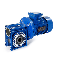 Moteur à engrenages triphasé à courant alternatif RV050 0,75 kW, réducteur à vis sans fin, rapport 50:1, boîtier en aluminium, étanche IP55, pour machines agricoles