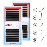 Extensions de cils classiques professionnelles, longues et naturelles, en fibre PBT coréenne, faites à la main, 0.07 0.05, plateaux de cils volume Easy Fan