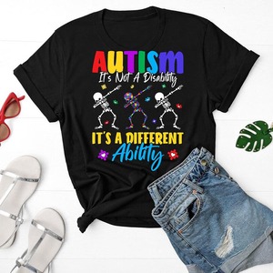 Adesivi Termoadesivi DTF Colorati per la Consapevolezza sull'Autismo con Stampa 'È Ok Essere Diversi' Pronti <span class=keywords><strong>da</strong></span> Applicare su Vestiti - Product Image 6