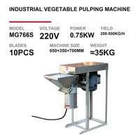 Hachoir Électrique Commercial Industriel pour Légumes, Machine à Pulper, Broyeur, Coupe-Oignon et Gingembre, Moteur de Broyage pour Purée