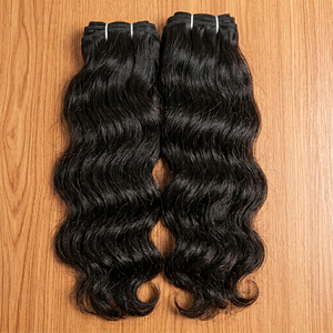 Extensions de cheveux indiens Remy naturels non traités, ondulés, double trame, 100g, prix d'usine, vente en gros, les plus vendues - Product Image 1