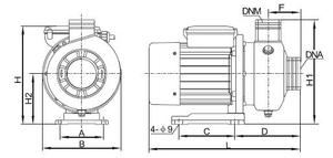 Pompe centrifuge horizontale en acier inoxydable SUOU DWK, pompe basse pression pour lave-vaisselle, système de circulation d'eau de refroidissement CVC - Product Image 5