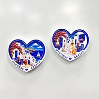 Aimants de réfrigérateur 3D en résine de Grèce, représentant des scènes des îles Santorin, Mykonos, Nafplio, des chats, souvenirs de voyage, boutique de cadeaux, vente en gros et au détail
