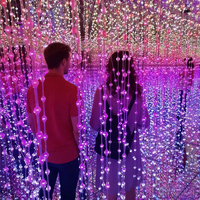 Alto Brillo 360 °   Luz LED de Bola de Píxeles IP67, Conectable en Cadena, Luz Puntual LED para Paisajismo Exterior e Instalaciones Artísticas
