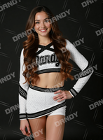 Uniformes de pom-pom girls de haute qualité personnalisés jeunesse diamants scintillants strass imprimé Spandex école Cheer porter Logo personnalisé
