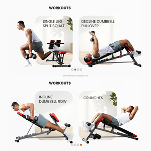 Home Gym Fitness <strong>Bench</strong> Press Machine Flat <strong>Weight</strong> <strong>Lifting</strong> <strong>Benches</strong> with Leg Extension Curl Preacher Pad - Product Image 6
