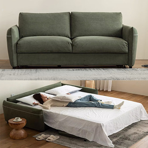 Canapé-<span class=keywords><strong>lit</strong></span> en tissu compact pour salon, pliable, double usage, multifonctionnel, moderne, avec <span class=keywords><strong>lit</strong></span> rétractable en bois – Approvisionnement direct usine - Product Image 2