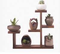 Étagère à fleurs en bois massif, style simple, pour intérieur et balcon, type sur pied, décoration d'intérieur, installation facile