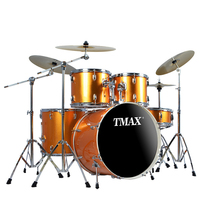 Ensemble de batterie de jazz à 5 tambours et à 4 cymbales de haute qualité de couleur Offres Spéciales