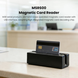 เครื่องอ่านแถบแม่เหล็ก Hico 3 แทร็ก รุ่น <span class=keywords><strong>Mini</strong></span> MSR Long 1500MM Line RS232 MSR600 สีดำ ใช้งานร่วมกับพีซี วัสดุพลาสติก - Product Image 2