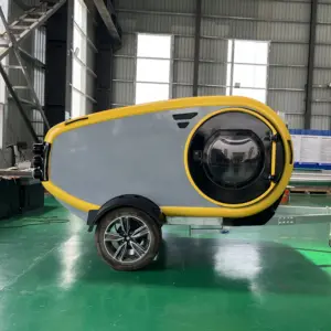 Customized Wholesale Luxurious Atv pop Aerodynamically Camping teardrop Trailer With Great Amenities