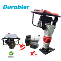 Compacteur vibrant industriel OEM pour terrassement avec moteur puissant pour la construction routière