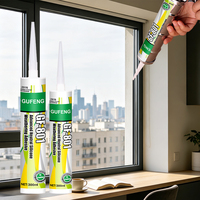 Sellador de Silicona Blanco Transparente 801 para Decoración, Uso General, Directo de Fábrica, Sellador de Silicona para Puertas y Ventanas