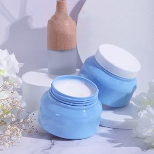 ขวดพลาสติก PET ทรงกลมพร้อมปากกว้าง250ก. สีฟ้าว่างเปล่าฉลากตามสั่ง - Product Image 4