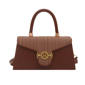 <span class=keywords><strong>Borsa</strong></span> a tracolla retrò da donna 2026, nuova, di tendenza, versatile, monospalla, in PU, alla moda, testurizzata, tinta unita, media, quadrata - Product Image 5