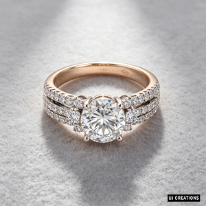 แหวนแต่งงานเพชรแล็บโกรว์ 1 กะรัต ทองแท้ S925/10K/14K/18K คุณภาพ VVS-VS ทรงบริลเลียนต์ รับรองโดย IGI สำหรับงานปาร์ตี้ - Product Image 4
