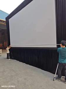 Chất Lượng Cao 250Inch 16:9 16:10 Phía Trước Và Phía Sau Chất Liệu Nhanh Chóng Gấp Màn Hình Chiếu Ngoài Trời Xách Tay Màn Hình Máy Chiếu - Product Image 5