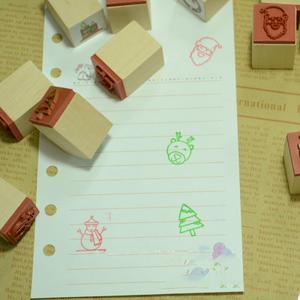 OEM จำนวนของเล่นซีลยางครูเด็กไม้การ์ตูนน่ารักไม้เด็กแสตมป์ยาง - Product Image 4