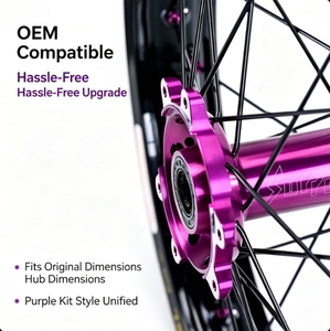 Newly Upgraded Surron Ultra Bee High Performance Wheel Set Rim 21/18 Purple Hubs for Electric Dirt <strong>Bike</strong> <strong>E</strong>-Moto Wheelset - Product Image 3