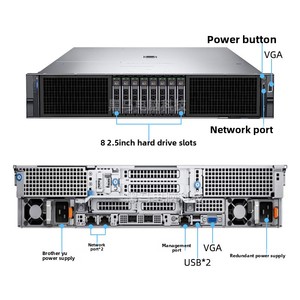 เซิร์ฟเวอร์แบบแร็ค PowerEdge R770 2U รองรับซีออนคู่ DDR5 NVMe พร้อมสำหรับการประมวลผล AI แบบสร้างสรรค์ ฐานข้อมูลเวกเตอร์ GPU ปรับแต่งได้ ทดสอบแล้ว มีสินค้าในสต็อก - Product Image 2