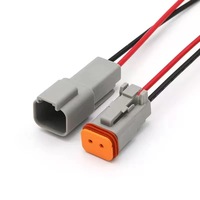 Konektor Otomotif Tahan Air E-TING Deutsch DT 2-Pin IP67 Male/Female dengan Kabel 16 AWG 5 Pasang untuk Mobil/Truk & Kapal