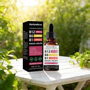 Ekspor Lintas Batas <span class=keywords><strong>VITAMIN</strong></span> <span class=keywords><strong>B12</strong></span> DROPS Suplemen Diet 60ml Penjualan Langsung Pabrik Sumber Dukungan O EM - Product Image 6