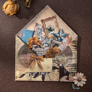 30 feuilles/paquet Vintage Treasures Collection Retro Junk Journal Stickers pour la <span class=keywords><strong>d</strong></span>écoration de planificateur - Product Image 4