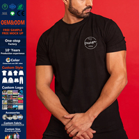 Camisetas Deportivas Clásicas Negras de Alta Elasticidad, Corte Regular, para Gimnasio y Fitness, Absorbentes de Humedad, Transpirables y Ecológicas