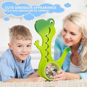 Creative nouvel animal en bois dinosaure <span class=keywords><strong>girafe</strong></span> pingouin <span class=keywords><strong>tirelire</strong></span> pièce de monnaie billet chien <span class=keywords><strong>tirelire</strong></span> - Product Image 5