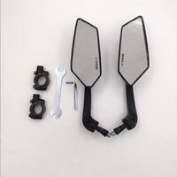 KOSO Neue Universelle Motorrad-Rückspiegel Ersatz-Set mit Fünfeckigem Skelett-Design und Kugelgelenk für Lenker