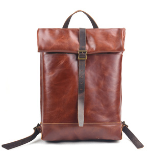<span class=keywords><strong>Sac</strong></span> <span class=keywords><strong>à</strong></span> <span class=keywords><strong>dos</strong></span> <span class=keywords><strong>à</strong></span> enrouler en <span class=keywords><strong>cuir</strong></span> rétro pour hommes, <span class=keywords><strong>sac</strong></span> <span class=keywords><strong>à</strong></span> <span class=keywords><strong>dos</strong></span> de voyage <span class=keywords><strong>à</strong></span> grande capacité pour l'extérieur - Product Image 4