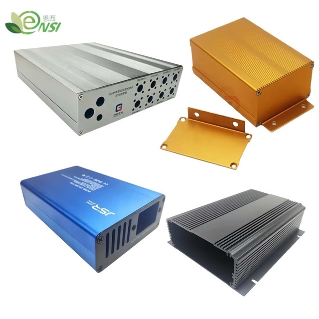 High Precision Extruded Aluminum Profile Housing Shielding Metal Case CNC Anodized PCB Enclosure for Industrial Electronics
