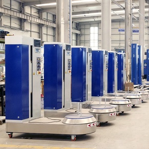 Electric Automatic PLC-Controlled <b>Stretch</b> Airport Luggage Wrapping Machine with Weighing Scale - Product Image 3