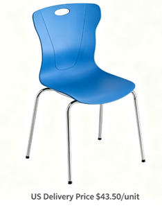 US Delivery BIFMA Certified <b>Stackable</b> Waterproof Plastic <b>Dining</b> <b>Chairs</b> | Modern Design for Apartment & Villa Use Fast Shipping - Product Image 5