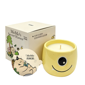 <span class=keywords><strong>Emma</strong></span> Molly Série MOMO Bougie d'aromathérapie en céramique en forme de coupelle d'arbre, Coffret cadeau en cristal, Cire de soja naturelle, Durée de combustion de 10 heures, Noël - Product Image 4