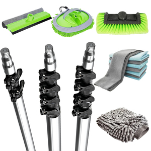 40ft ~ 70ft Duty Aluminio Techo Pintura de pared Telescópico Largo alcance Extensión Mango Poste en tres - Product Image 6