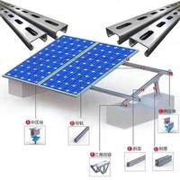 Support en U galvanisé YMHD pour la fixation de panneaux photovoltaïques dans les structures de montage des centrales solaires