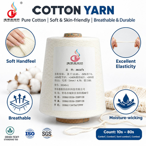 Fil <span class=keywords><strong>à</strong></span> coudre en coton 100% absorbant l'humidité, filé <span class=keywords><strong>à</strong></span> anneaux, 30/1, blanc blanchi, pour le tissage textile, le tricot <span class=keywords><strong>à</strong></span> la main et la broderie - Product Image 1