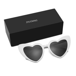2024 Wholesale Heart Shaped Sunglasses Fashion Women love Heart Sun <b>Glasses</b> pink Sunglasses - Product Image 4