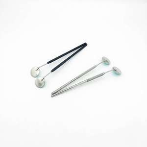 Miroirs à cils de qualité supérieure avec logo personnalisé, 2 formes différentes, poignées antidérapantes, miroir à cils - Product Image 3