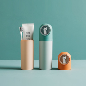 Travel <b>Toothbrush</b> <b>Holder</b> Set With Bunny Design PP Material For Travel And Bathroom Use - Product Image 4