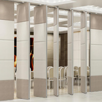 Mur coulissant pliable utilisable d'usine cloison de séparation pliante insonorisée mobile avec accessoires de piste pour banquet